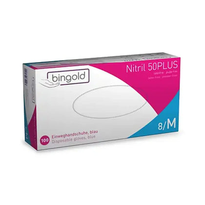 BINGOLD Nitrile 50PLUS Guanti monouso Blu