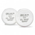 Weiße bls 301 p3 respirator masken aus italien als partikelvorfilter p3 r für die bls 200 serie