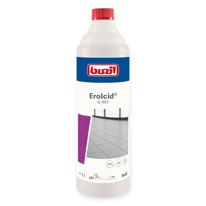 Buzil Erolcid G491 detergente acido per gres porcellanato