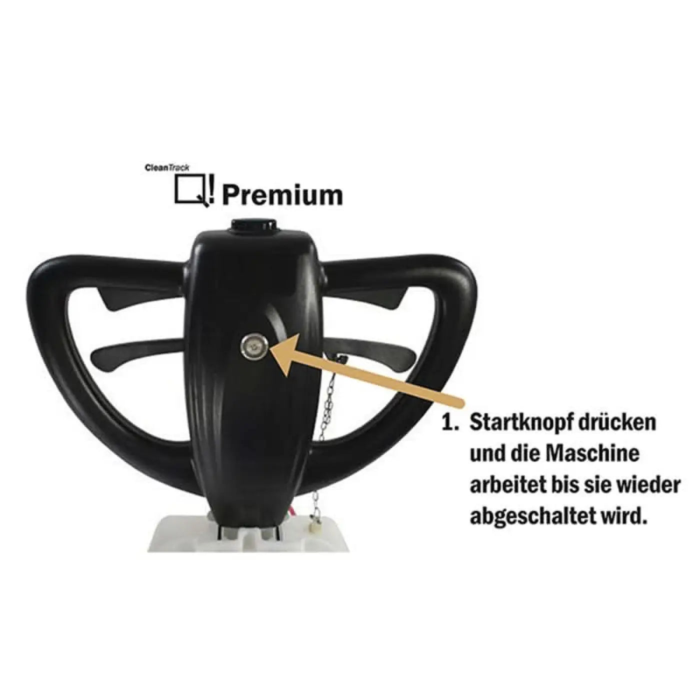 Schwarze kunststoff steuerungseinheit im lenkradstil für cleantrack ct q premium exzentermaschine set