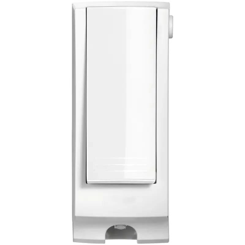 Weißer kunststoff wandmontierter lichtschalter mit minimalistischem design für spender für toilettensitz-reinigungsflüssigkeit