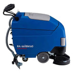 Columbus ra 66bm 60 ind scheuersaugmaschine in blau und grau mit schwarzen rädern und griff, rückansicht