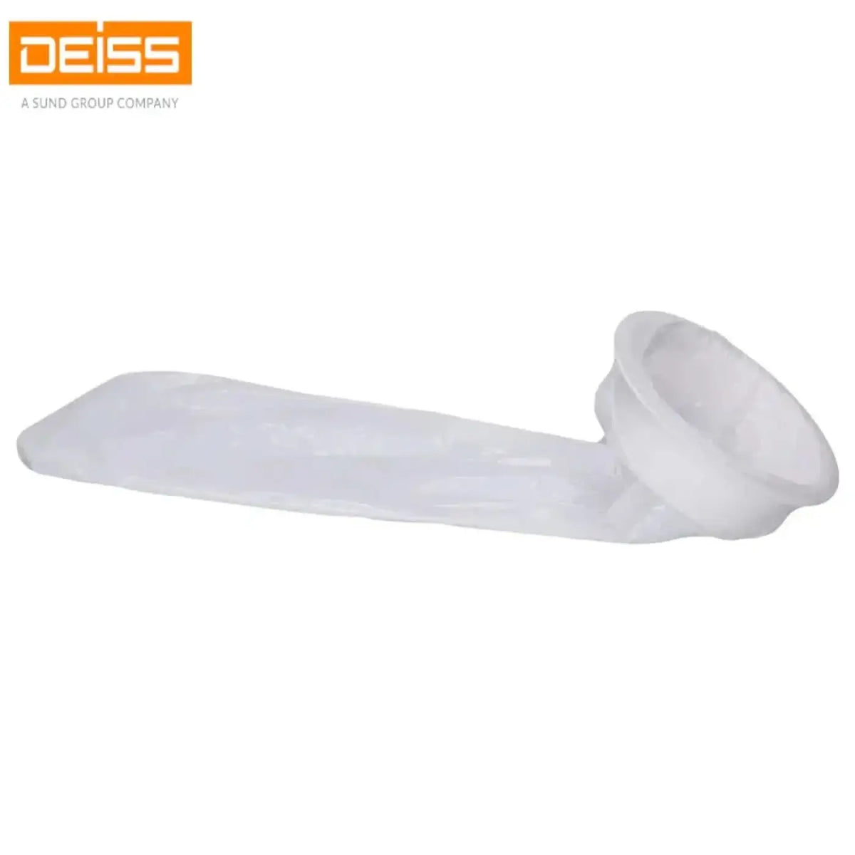 DEISS Spuckbeutel mit Mundstück LDPE 50 Stück Weiß 06008 – Produktabbildung; Lieferumfang: 6 Packungen