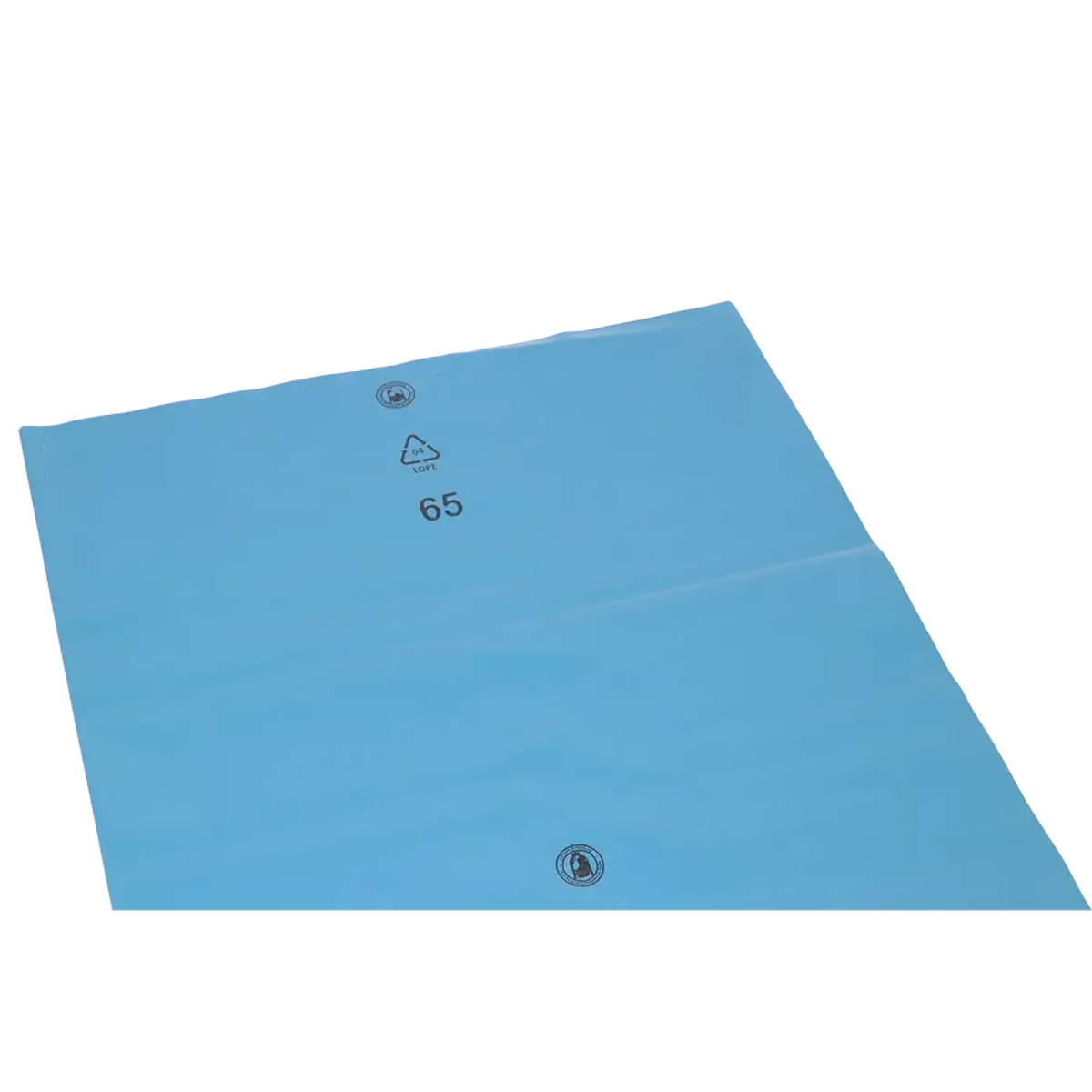 DEISS Standard Müllsäcke 240 Liter LDPE Blau Typ 100 100 Stück 90154 – Produktabbildung; Lieferumfang: 40 Kartons