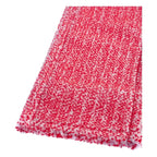 A plush red and white speckled microfiber floor mop with a soft fuzzy edge from FLOORSTAR Thenufil San Lasche