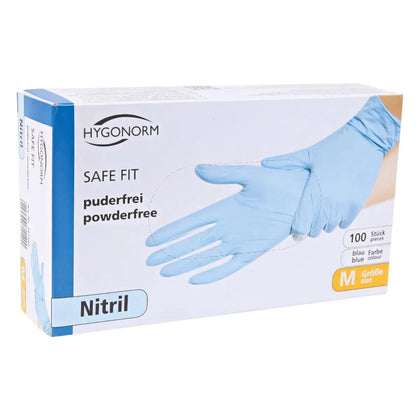 Hygonorm "Safe Fit" Guanti in nitrile blu 100 pezzi