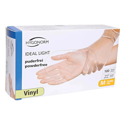 Hygonorm Guanti in vinile "Ideal Light" senza polvere 100 pezzi