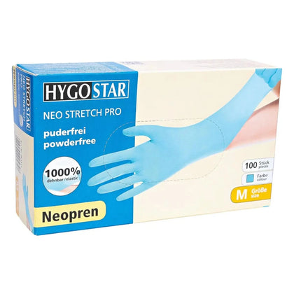 Guanti in neoprene Hygostar Neo Stretch Pro, senza polvere, turchese