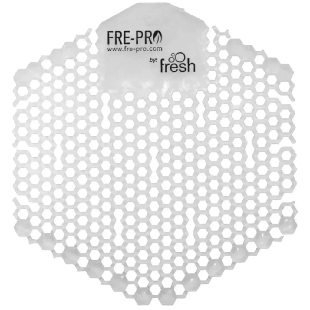 Weiß hexagonales fre-pro 3d urinalsieb mit duft zur hygienischen urinalreinigung