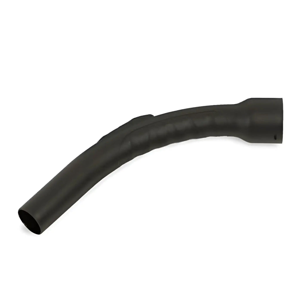 Schwarzer handrohrbogen nw 32 mm aus kunststoff mit gewölbtem design und gerippter oberfläche für schlauch 32 mm ø