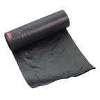 HygoClean müllbeutel rolle 60l schwarz mit zugband ldpe und pinkem rundem logo am ende
