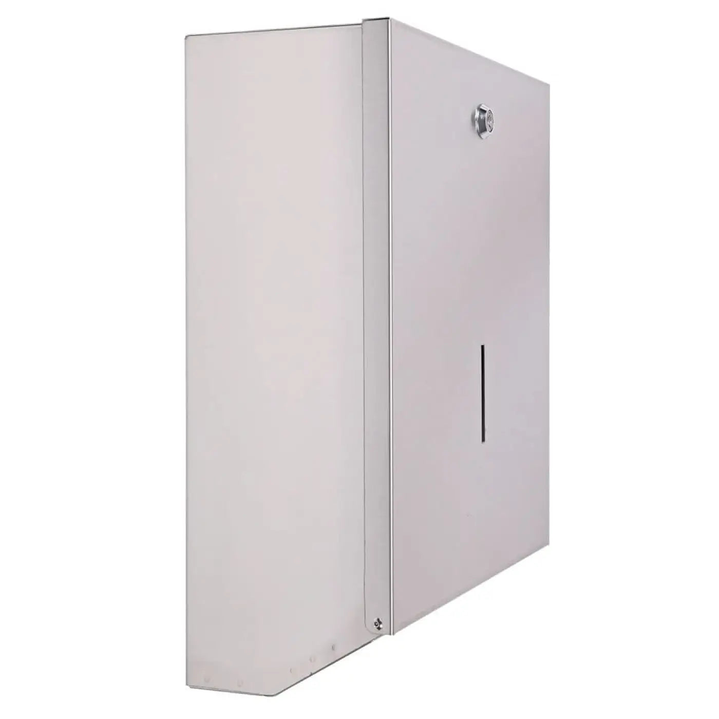 Hygostar falthandtuchspender aus edelstahl silber metallic wandmontierte utilitätsbox mit vertikalem griff und schloss