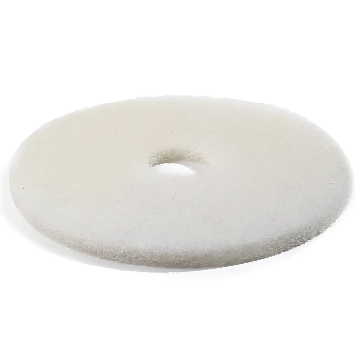 Off-white runder janex super pad 10 zoll maschinenpad mit zentralem loch und strukturierter oberfläche