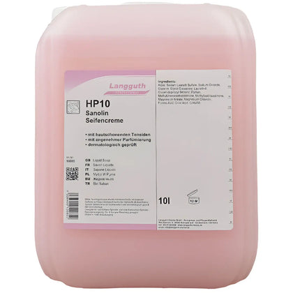 Langguth HP10 Sanolin Crema sapone 10l