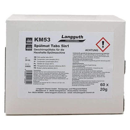 Langguth KM53 Pastiglie per lavastoviglie 5in1 60 pz.
