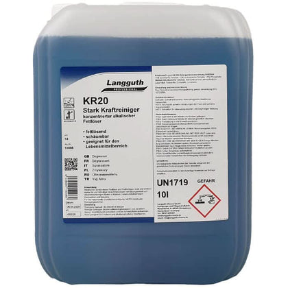 Langguth KR20 STARK Rimuovi proteine e sgrassatore Detergente potente 10l