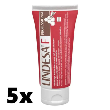 LINDESA® F PROFESSIONAL Crema protettiva per la pelle, 5 tubetti da 100 ml