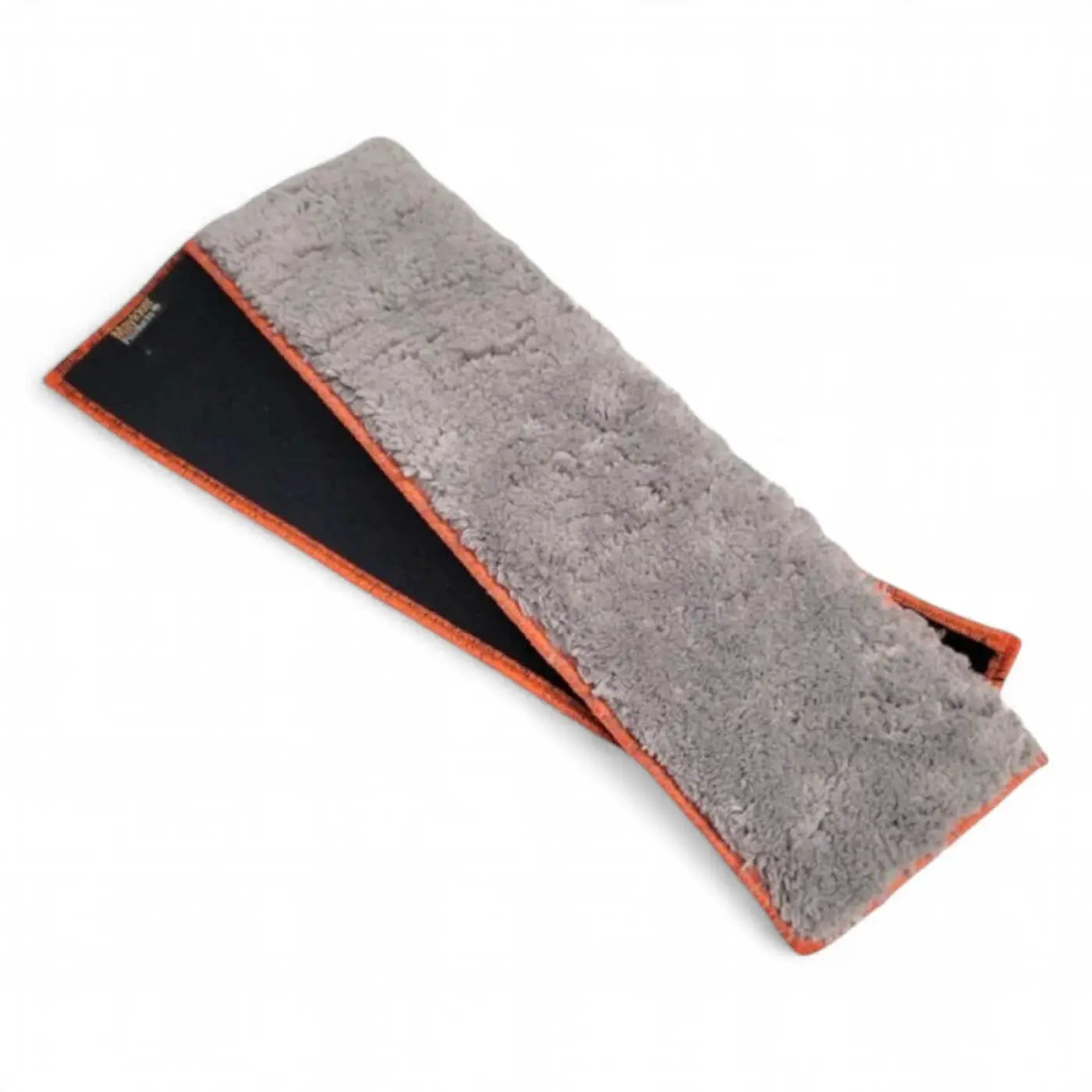 Maykker python sleeve einwascher-bezug grauer mikrofasermoppkopf mit orangefarbener umrandung und schwarzer rückseite