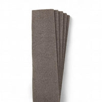Stapel dunkelgrauer filzstreifen für maykker walnuss einwascher bezug aus hochwertigem material