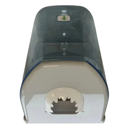 Dispenser per asciugamani in rotolo con erogazione centrale, trasparente ABS 31x21x22cm