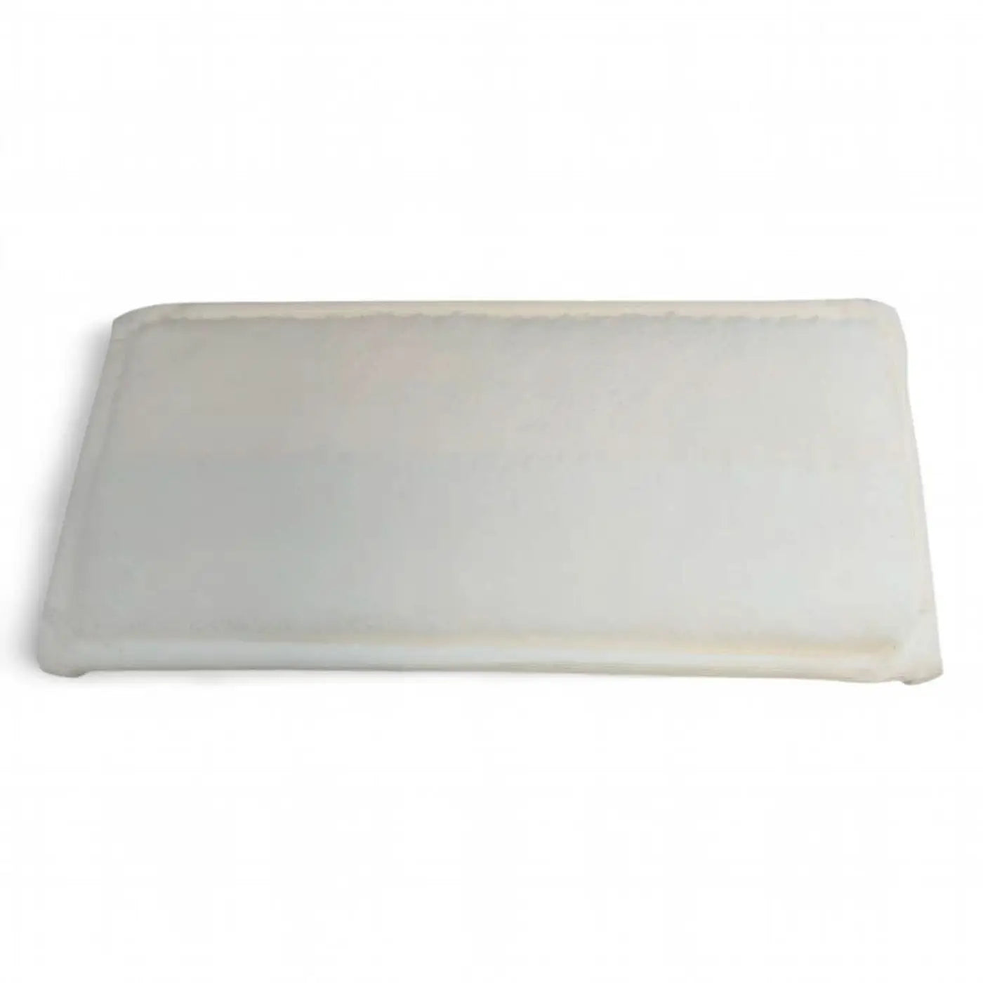 Weißes rechteckiges foam filterpad microfaser handpad reinigungspad zur sanften oberflächenreinigung