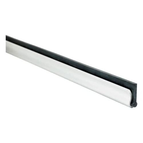 Moerman aluminium-schiene mit silberner metallischer schiene und schwarzem dura-flex gummiwischerblatt