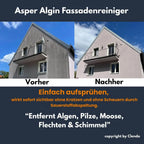 Mts original asperalgin fassadenreiniger 1l rosa-graue lösung entfernt algen moos und schimmel schonend