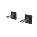 Munk wandabstandshalter für dämmfassaden schwarze wandmontierte towel racks mit metallischen, verstellbaren armen