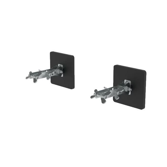 Munk wandabstandshalter für dämmfassaden schwarze wandmontierte towel racks mit metallischen, verstellbaren armen