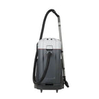 Nilfisk vl500 75-2 edf nasssauger trockensauger mit grauem weißem gehäuse schwarzem flexiblen schlauch und stabilem metallrohr