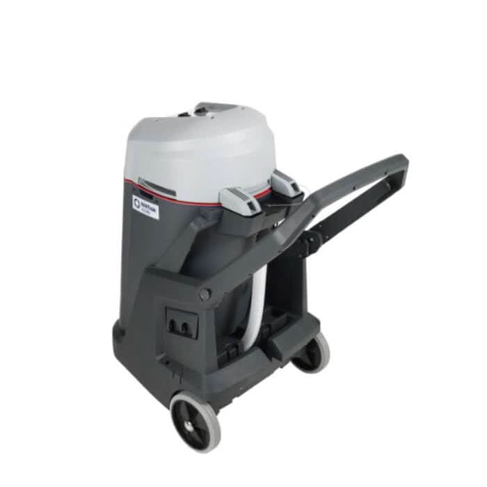 Grau weißer nilfisk vl500 75-2 edf nasssauger trockensauger industrieller bodenreinigungsgerät mit griff und rädern