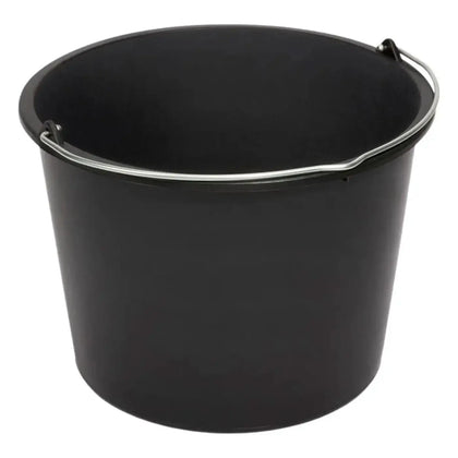 NÖLLE Secchio da cantiere in plastica nero