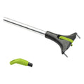 Nölle beconnect aluminium-stiel mit schwarzem und limettgrünem ergonomischem griff und abnehmbarem griffkappenverschluss