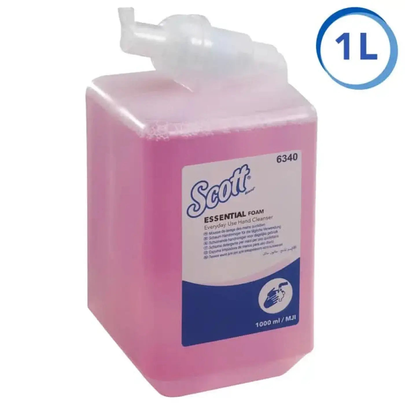 Pink scott essential schaumseife rosa 1l dispenser für den täglichen gebrauch als handreiniger