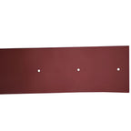 Seitenabstreifer tennant t16 mit maroon ledergürtelriemen und drei gleichmäßig verteilten weißen nieten