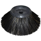 Seitenbesen Kunststoffkörper T8300 mit schwarzem borstenkopf und dunkelgrauem plastikfuß shown from the back side