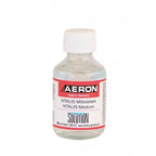 Aeron vitalis mittelstark medizinische lösung in klarem glasflasche mit weißem verschluss und rot-weißem etikett