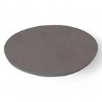 Dunkelgraue runde cakeplatte solution glöckner solugloss iv maschinenpad mit glatter leicht strukturierter oberfläche und abgerundeten kanten