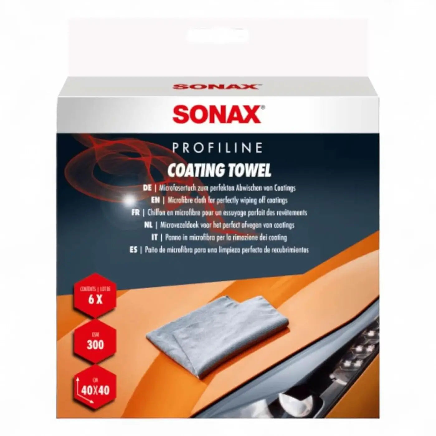 Sonax coating towel mikrofasertuch grau mikrofasertuch zum perfekten abwischen von coatings