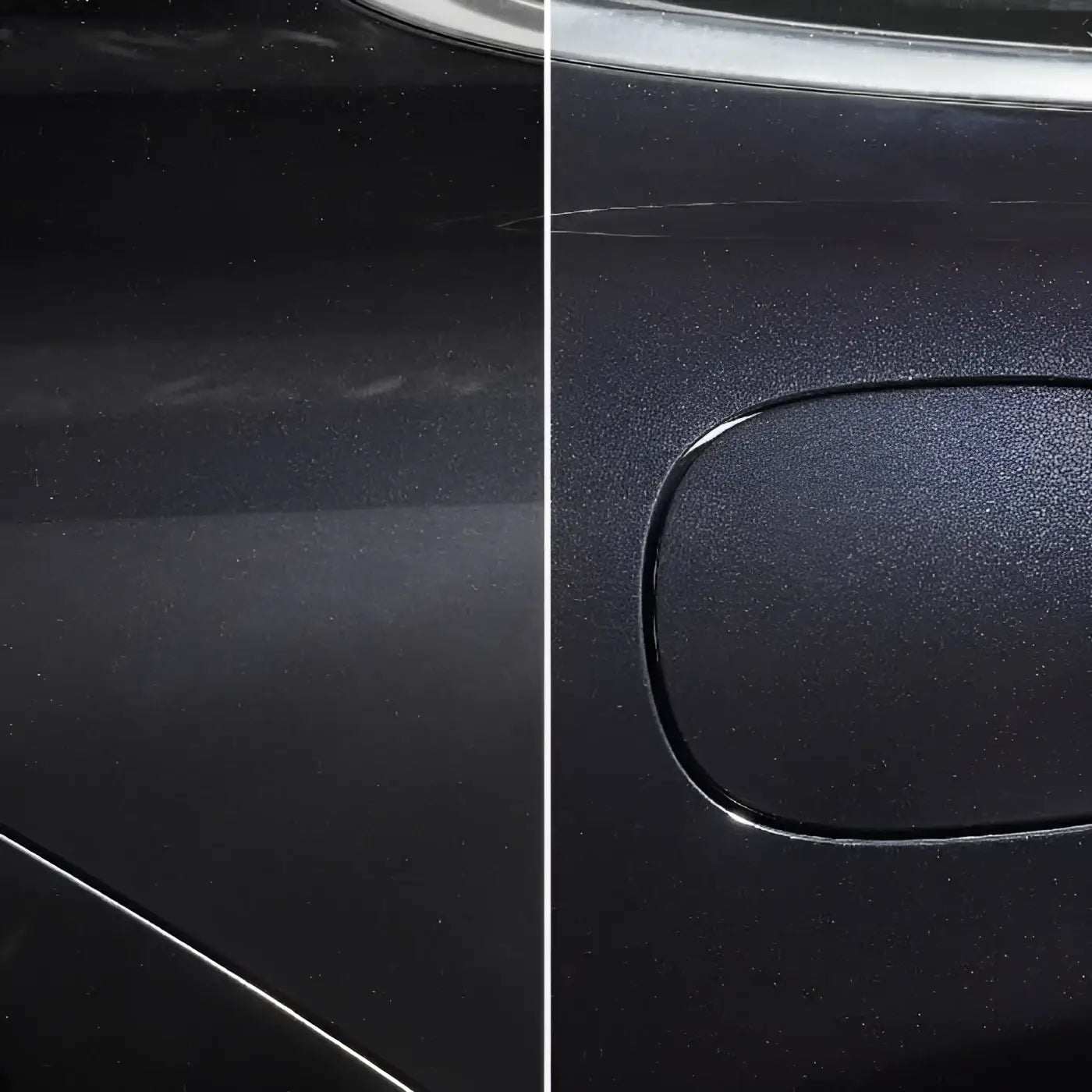 Sonax profiline ultimate cut autopflege mit matter schwarzer lackierung zeigt strukturierte oberfläche und feinen glanz