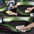 Anwendung von Sonax Xtreme Kunststoffgel außen NanoPro 250ml von SONAX zur Pflege und Reinigung von Autokunststoffoberflächen.