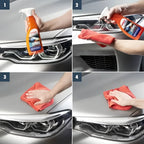 Orange sprayflasche mit weißer düse und blauem etikett sonax xtreme ceramic quick detailer 750ml für autopflege