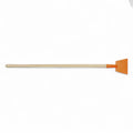 Sorex eisstößer metall 18 cm lackiert mit orangefarbenem kunststoffgriff und hellem holzstiel