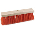Roter sorex straßenbesen elaston mit 1 2mm standard sattelholz besen und hellem holzstiel 60cm