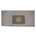 Beige rechteckiger staubfilterbeutel mit rundem öffnung und perforierter klappe für viper gvd10 numatic henry