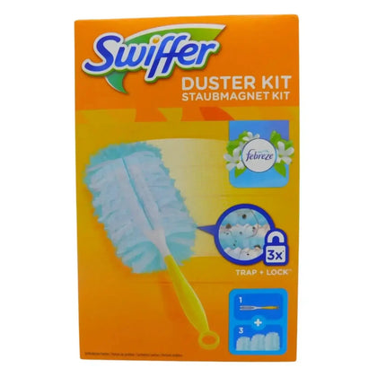 SWIFFER Duster Manico + 3 panni catturapolvere Febreze
