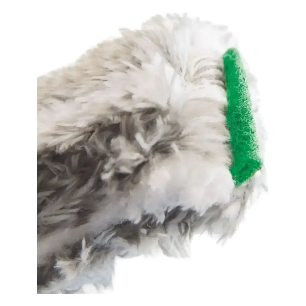 Grüner texturierter hundebürste für flauschige hunde im unger ergotec ninja starter fensterputzer-set 2in1 akn10