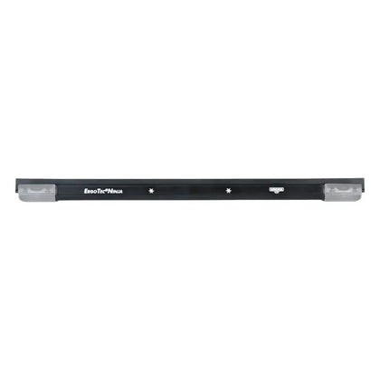 Schwarzer unger ergotec ninja scheibenwischer mit transparenter kappe und weißem logo aluminium schiene ac