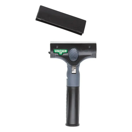 Unger ergotec ninja schaber schwarz und grau mit strukturiertem griff für effizientes fensterputzen
