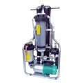 Industrial-grade unger hiflo ro solar ro60s osmoreinwassersystem mit zentrales graues filter, schwarzen und grünen komponenten und metallischen rohren